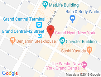 map of Grand Hyatt New York