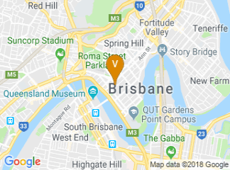 map of Brisbane City Hall