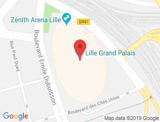 map of Lille Grand Palais