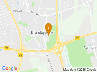 map of Brondbyhallen