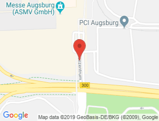 map of Messe Augsburg (ASMV GmbH)