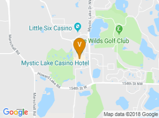 map of Mystic Lake Casino Hotel