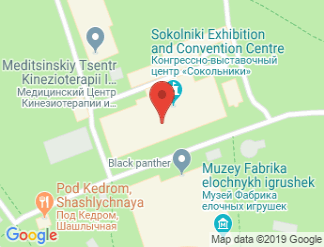 map of Sokolniki Exhibition and Convention Centre