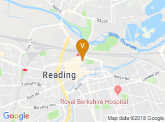 map of Reading Town Hall