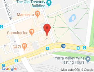 map of Mercure Melbourne Treasury Gardens