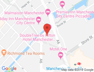 map of DoubleTree by Hilton Hotel Manchester - Piccadilly