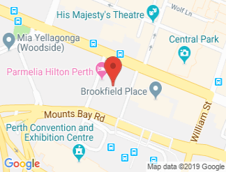 map of Parmelia Hilton Perth