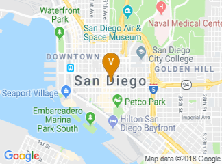 map of Andaz San Diego