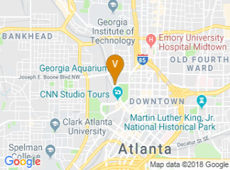 map of Hilton Garden Inn Atlanta Downtown