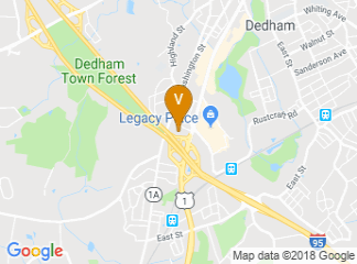 map of Holiday Inn Boston-Dedham Htl & Conf Ctr