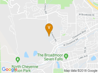 map of Cheyenne Mountain High School