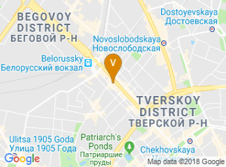 map of Sheraton Palace Hotel, Moscow