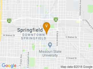 map of University Plaza Hotel & Convention Center