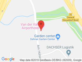 map of Van Der Valk Airporthotel Duesseldorf