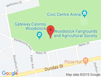 map of Woodstock Fairgrounds and Agricultural Society