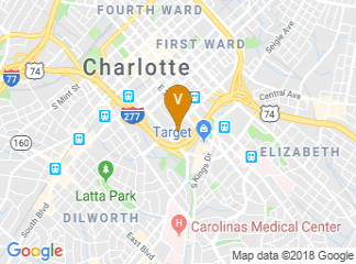 map of Sheraton Charlotte Hotel
