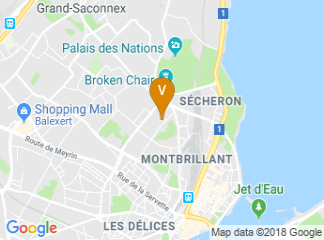 map of CiCG Geneva - Geneva international Conference Center