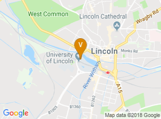 map of University of Lincoln
