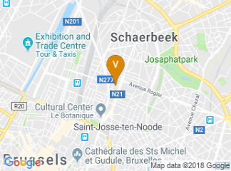 map of Les Halles de Schaerbeek