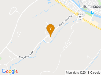 map of Huntingdon County Fair Association