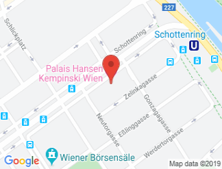 map of Palais Hansen Kempinski Vienna