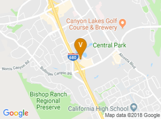 map of San Ramon Marriott