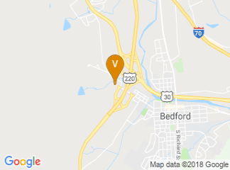 map of Bedford County Fair
