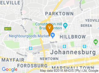 map of University of the Witwatersrand, Johannesburg