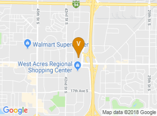 map of Holiday Inn Fargo