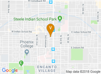 map of Hilton Garden Inn Phoenix Midtown