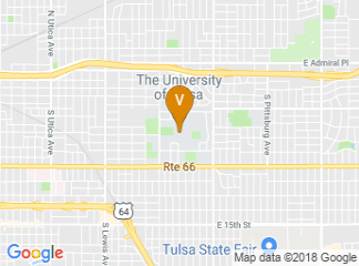 map of The University of Tulsa
