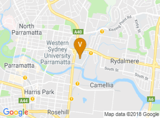 map of Western Sydney University Parramatta Campus