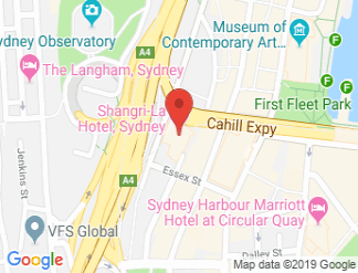 map of Shangri-La Hotel, Sydney