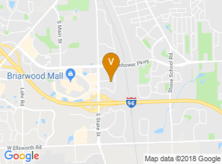 map of Sheraton Ann Arbor Hotel