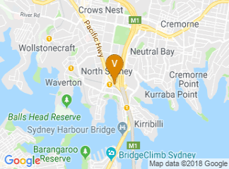 map of North Sydney Harbourview Hotel