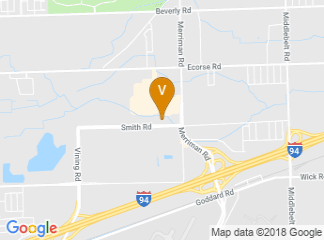 map of Hilton Garden Inn Detroit Metro Airport
