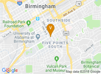 map of DoubleTree by Hilton Birmingham