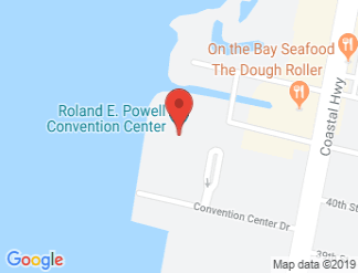 map of Roland E. Powell Convention Center