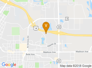 map of Courtyard by Marriott Mankato
