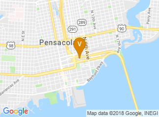 map of Pensacola Bay Center