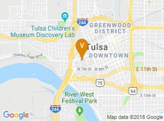 map of Cox Business Center