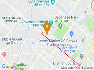map of Crowne Plaza New Delhi Rohini