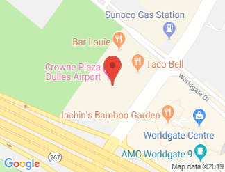 map of Crowne Plaza Dulles Airport