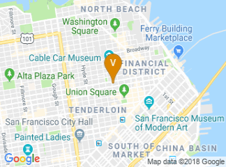 map of InterContinental Mark Hopkins San Francisco