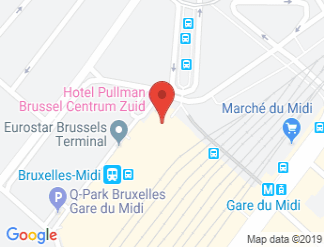 map of Hotel Pullman Brussels Centre Midi