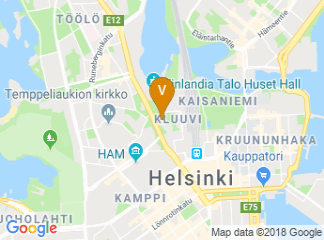 map of Helsinki Music Centre