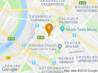 map of Ministry of Education, Science and Technological Development