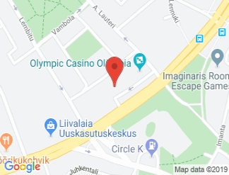 map of Radisson Blu Hotel Olumpia, Tallinn