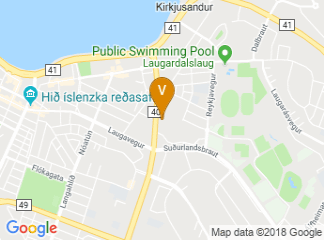 map of Grand Hotel Reykjavik