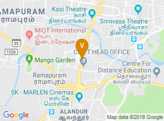 map of Hilton Chennai